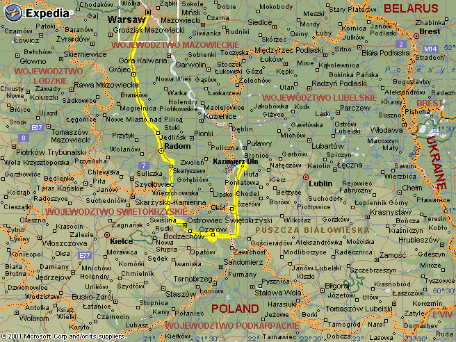 Tour map day 2